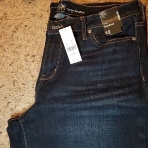 New York & Co soho curvy bootcut jeans, nwt